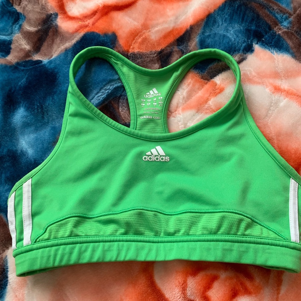 Adidas Lime Green Sports Bra